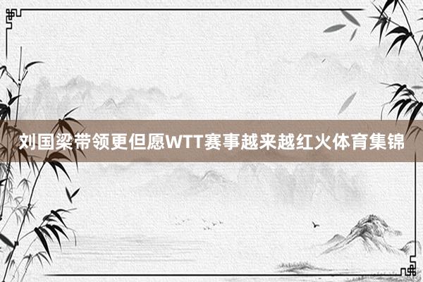 刘国梁带领更但愿WTT赛事越来越红火体育集锦