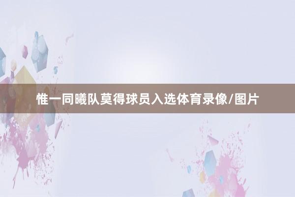 惟一同曦队莫得球员入选体育录像/图片
