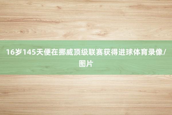 16岁145天便在挪威顶级联赛获得进球体育录像/图片