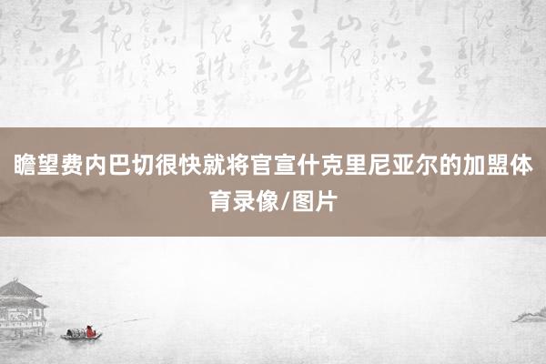 瞻望费内巴切很快就将官宣什克里尼亚尔的加盟体育录像/图片