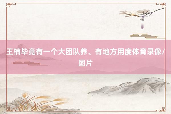 王楠毕竟有一个大团队养、有地方用度体育录像/图片