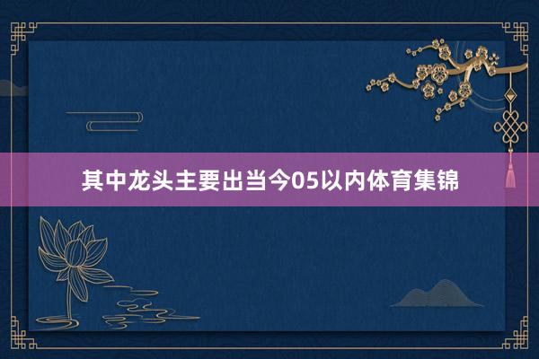 其中龙头主要出当今05以内体育集锦