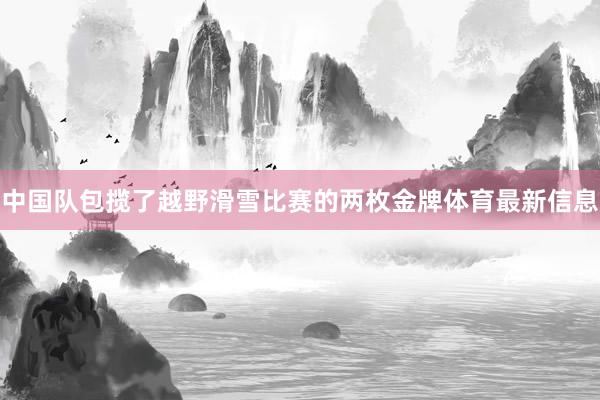 中国队包揽了越野滑雪比赛的两枚金牌体育最新信息
