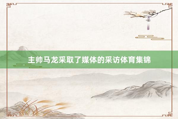 主帅马龙采取了媒体的采访体育集锦