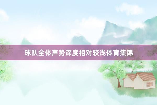 球队全体声势深度相对较浅体育集锦