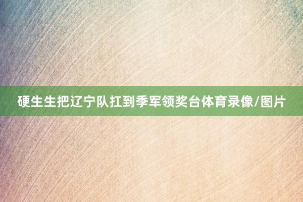 硬生生把辽宁队扛到季军领奖台体育录像/图片