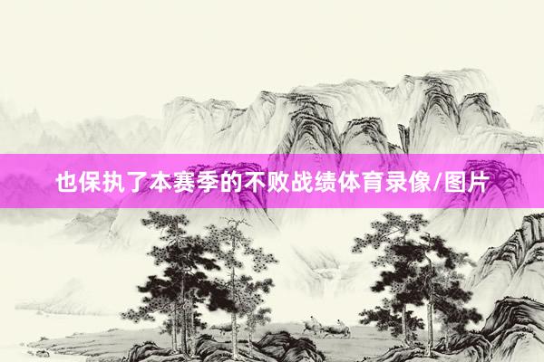 也保执了本赛季的不败战绩体育录像/图片