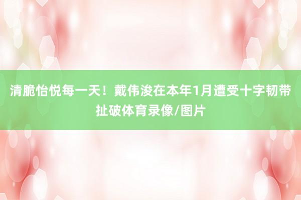 清脆怡悦每一天！戴伟浚在本年1月遭受十字韧带扯破体育录像/图片