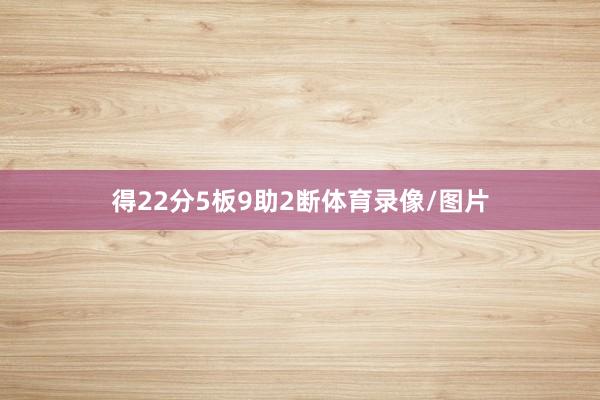 得22分5板9助2断体育录像/图片