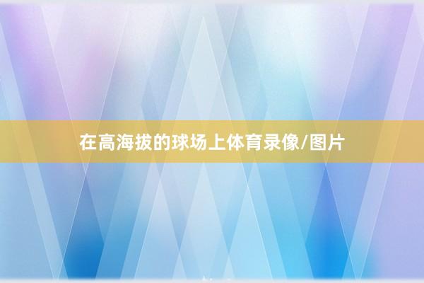 在高海拔的球场上体育录像/图片