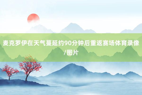 麦克罗伊在天气蔓延约90分钟后重返赛场体育录像/图片