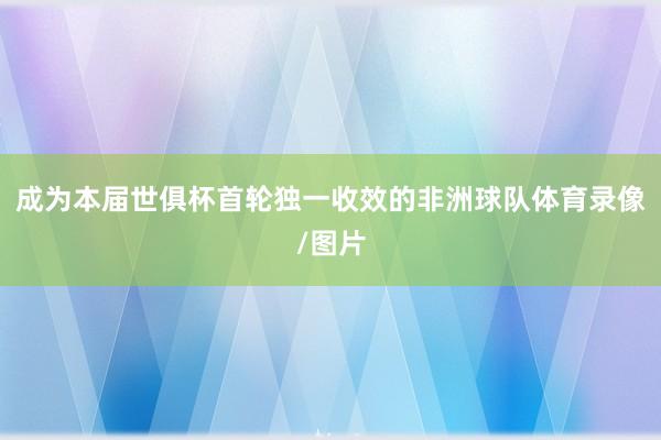 成为本届世俱杯首轮独一收效的非洲球队体育录像/图片