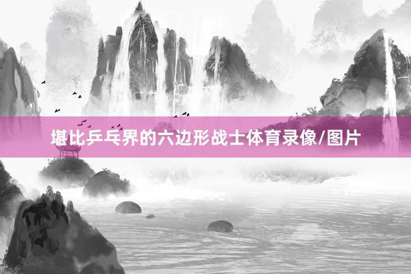 堪比乒乓界的六边形战士体育录像/图片