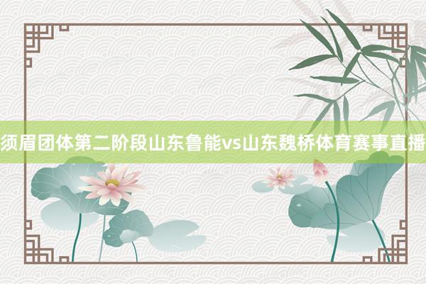 须眉团体第二阶段山东鲁能vs山东魏桥体育赛事直播