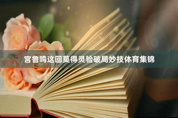 宫鲁鸣这回莫得灵验破局妙技体育集锦