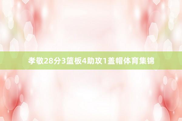 孝敬28分3篮板4助攻1盖帽体育集锦