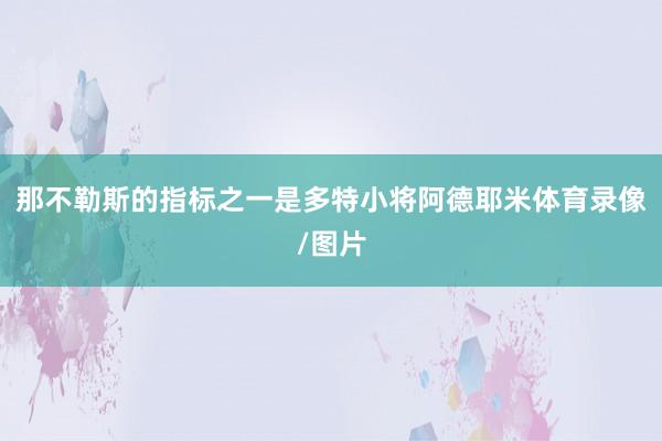 那不勒斯的指标之一是多特小将阿德耶米体育录像/图片
