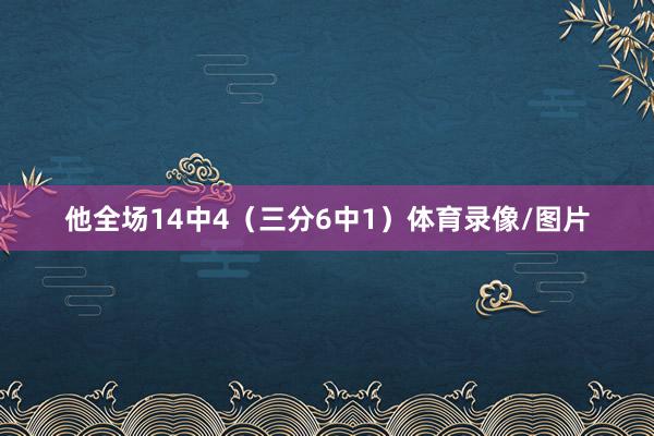 他全场14中4（三分6中1）体育录像/图片